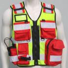 1st Aid / Medic Duty Vest - Red Pockets
